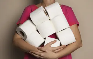 Doppelte Papiermenge