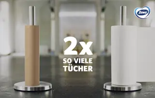 Doppelte Menge Tücher, doppelter Komfort