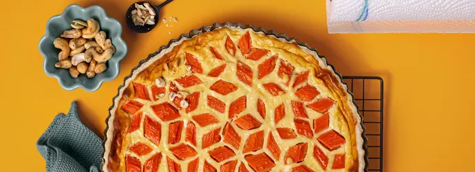 Möhren-Cashew-Tarte