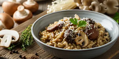 Risotto clasic cu ciuperci