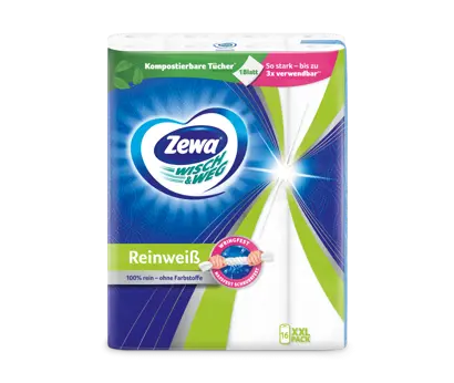 Die neue, kompostierbare Zewa Wisch&Weg Küchenrolle