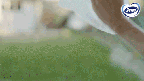 Un GIF cu o mână care se ocupă de ștergerea finală a unui geam curat cu o cârpă.