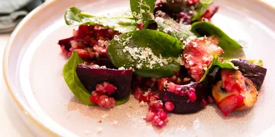 Warmer Rote-Bete-Salat mit Buchweizen