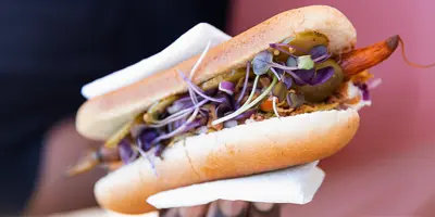 Möhren Hot Dog