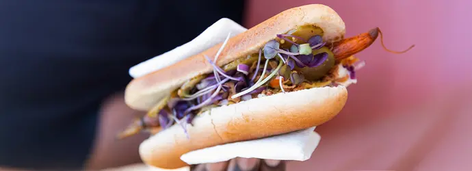 Möhren Hot Dog