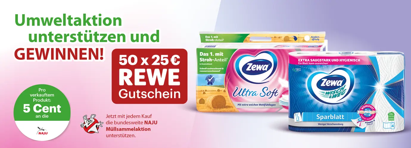 Umweltaktion unterstützen und mit Glück gewinnen!