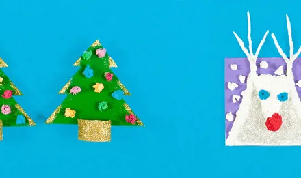 2 csodálatos, saját készítésű karácsonyi képeslap gyerekeknek