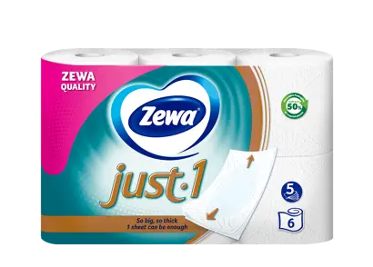 Innovation slider image for Hârtia igienică Zewa Just 1 0