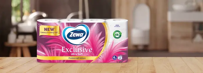Hârtie igienică Zewa Exclusive Ultra Soft: Confort suprem în fiecare zi