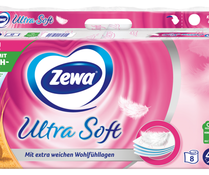 Zewa Ultra Soft Toilettenpapier mit Strohanteil