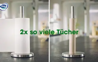 Küchenrolle ohne Hülse: Doppelte Menge Tücher, doppelter Komfort