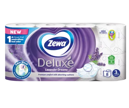 Відкрийте для себе новий туалетний папір Zewa Deluxe з технологією OdorBlock®