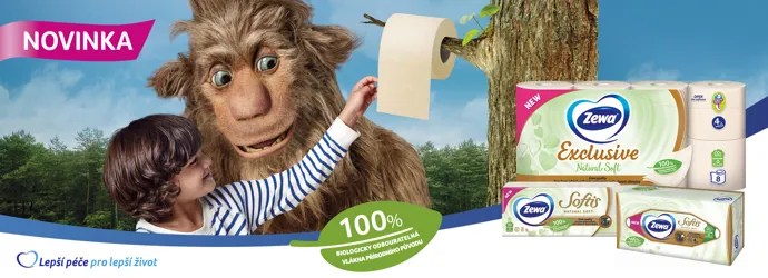 Novinka Zewa Natural Soft - Jemné a pevné papírové produkty Zewa