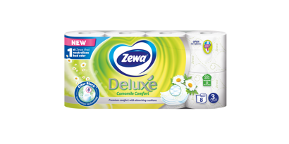 Nový toaletní papír Zewa Deluxe s OdorBlock™