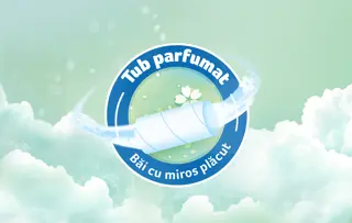 Băi cu miros plăcut: Hârtie igienică cu Tub Parfumat