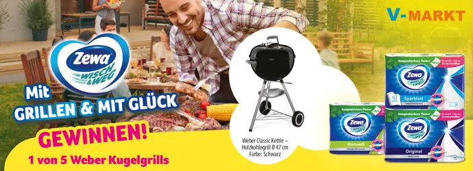 Teilnahmebedingungen Zewa Wisch&Weg Grill-Gewinnspiel V-Markt