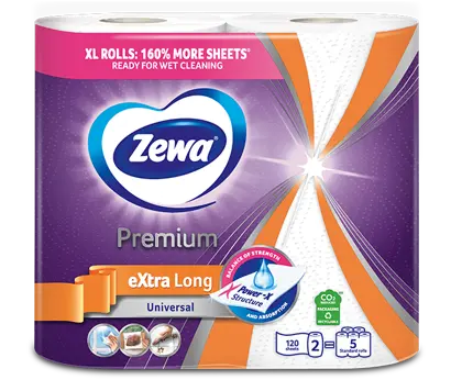 Zewa prémium háztartási papírtörlők Power-X textúrával