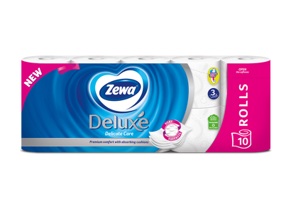 Izaberite efikasnost! Zewa Deluxe svilenkasto meki toalet papir koji traje duže