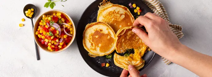 Chili-Cheese-Pancakes