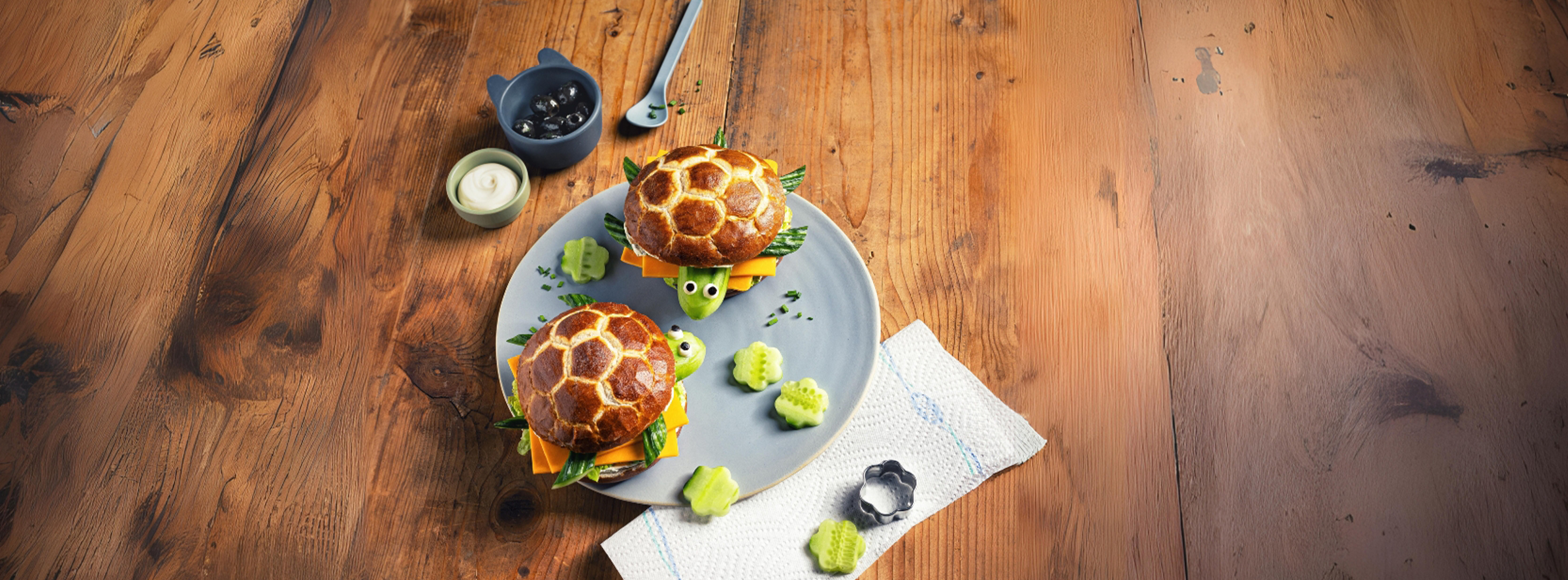 Schildkröten-Brötchen - Zewa