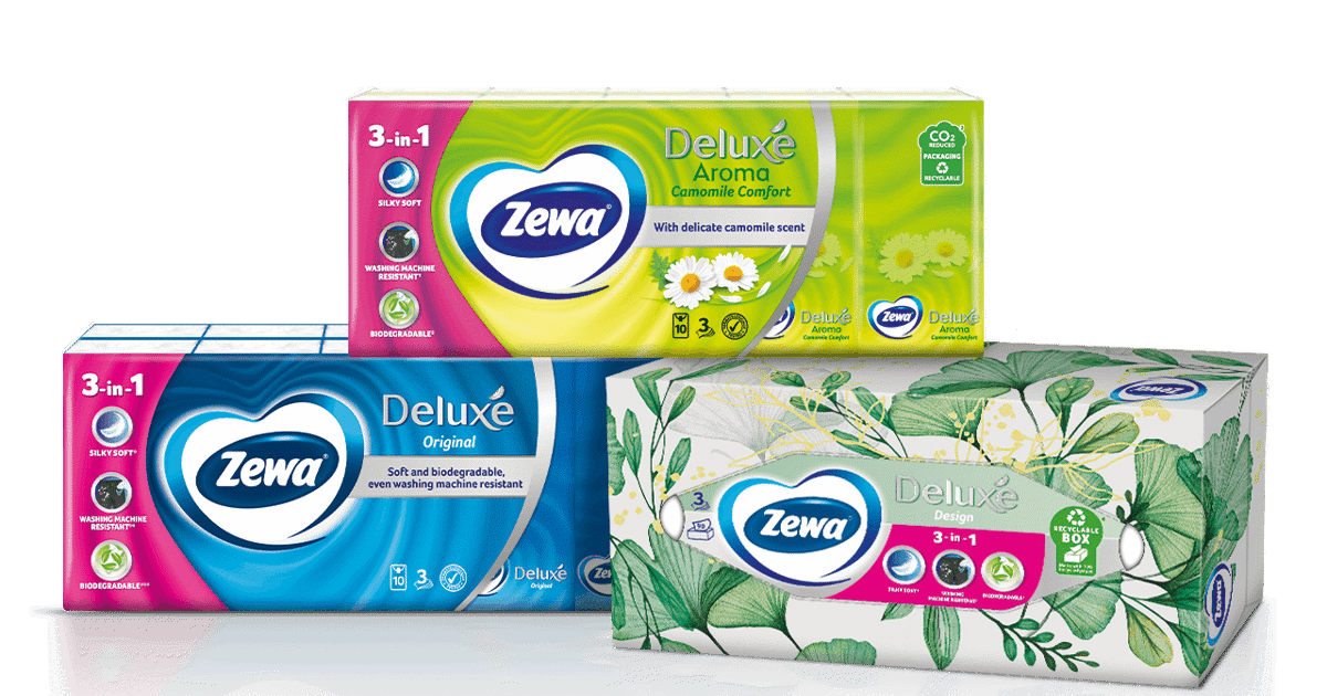 Zewa 3 az 1-ben papírzsebkendő - Zewa