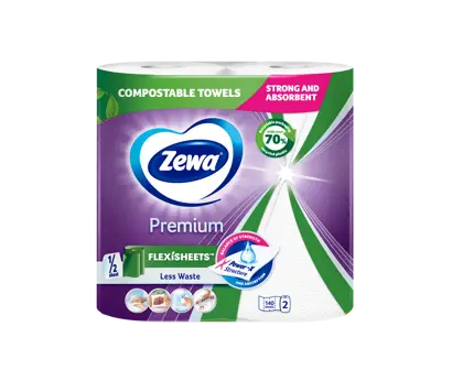 Noile prosoape de bucătărie Zewa compostabile