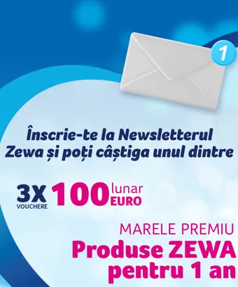Bucură-te de noutățile Zewa și poți câștiga!