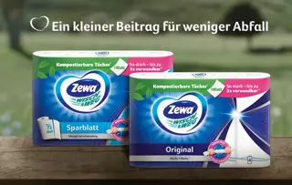 Die gleiche, hochwertige Qualität von Zewa Wisch&Weg