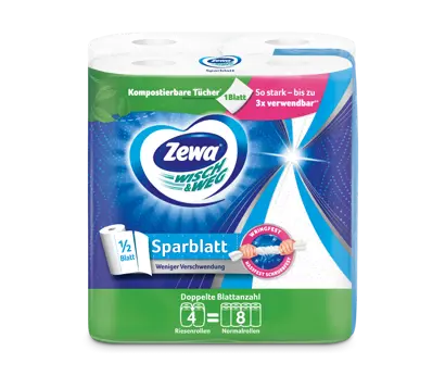 Die neue, kompostierbare Zewa Wisch&Weg Küchenrolle
